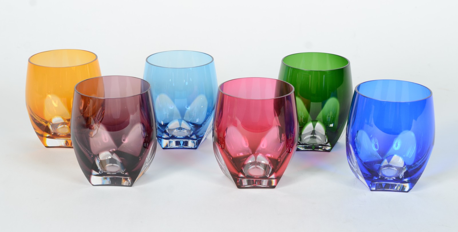 Seis copos para whisky de cristal double lapidação "dedão" em várias... - foto 1 de 5