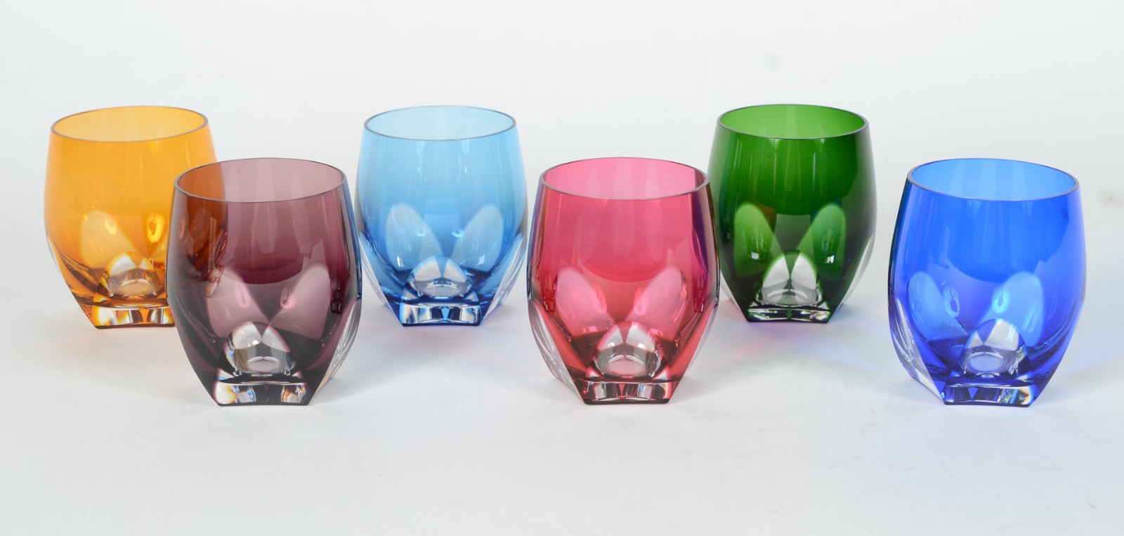 Seis copos para whisky de cristal double lapidação "dedão" em várias... - foto 2 de 5