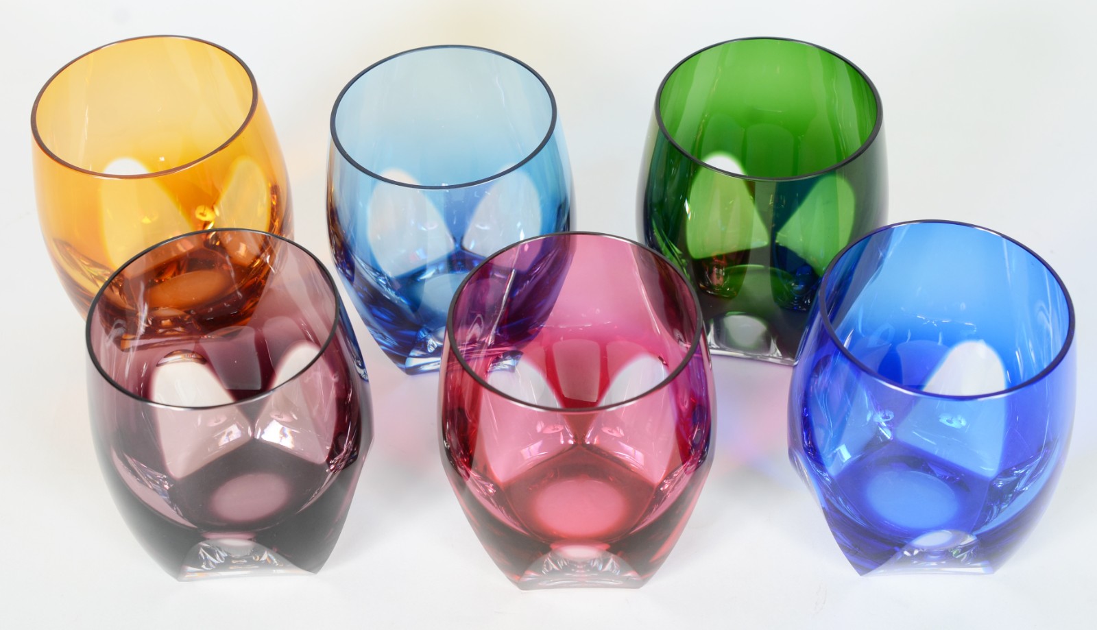 Seis copos para whisky de cristal double lapidação "dedão" em várias... - foto 3 de 5