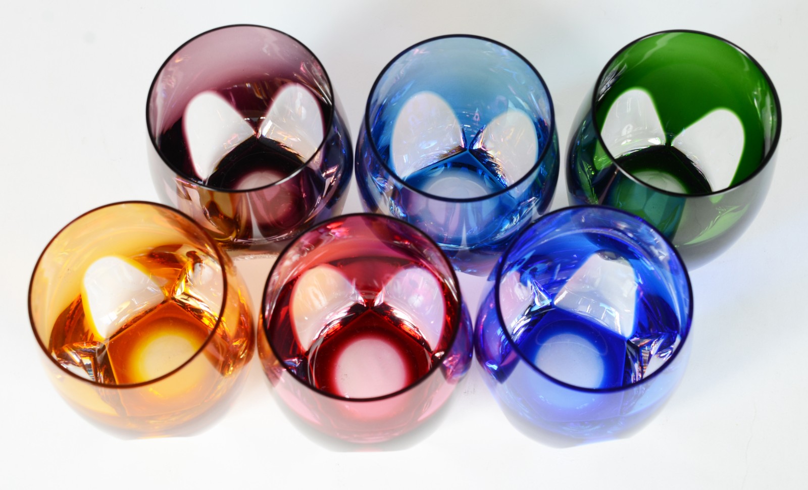 Seis copos para whisky de cristal double lapidação "dedão" em várias... - foto 4 de 5