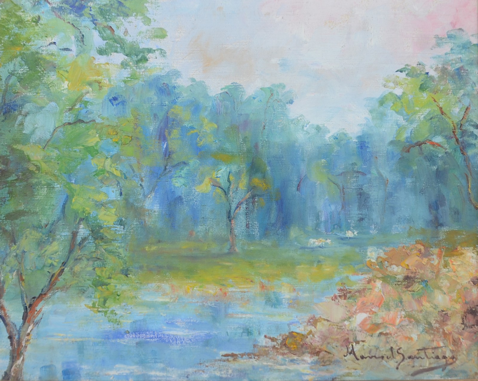 Manoel Santiago (1897-1987), Paisagem com árvores - foto 1 de 5