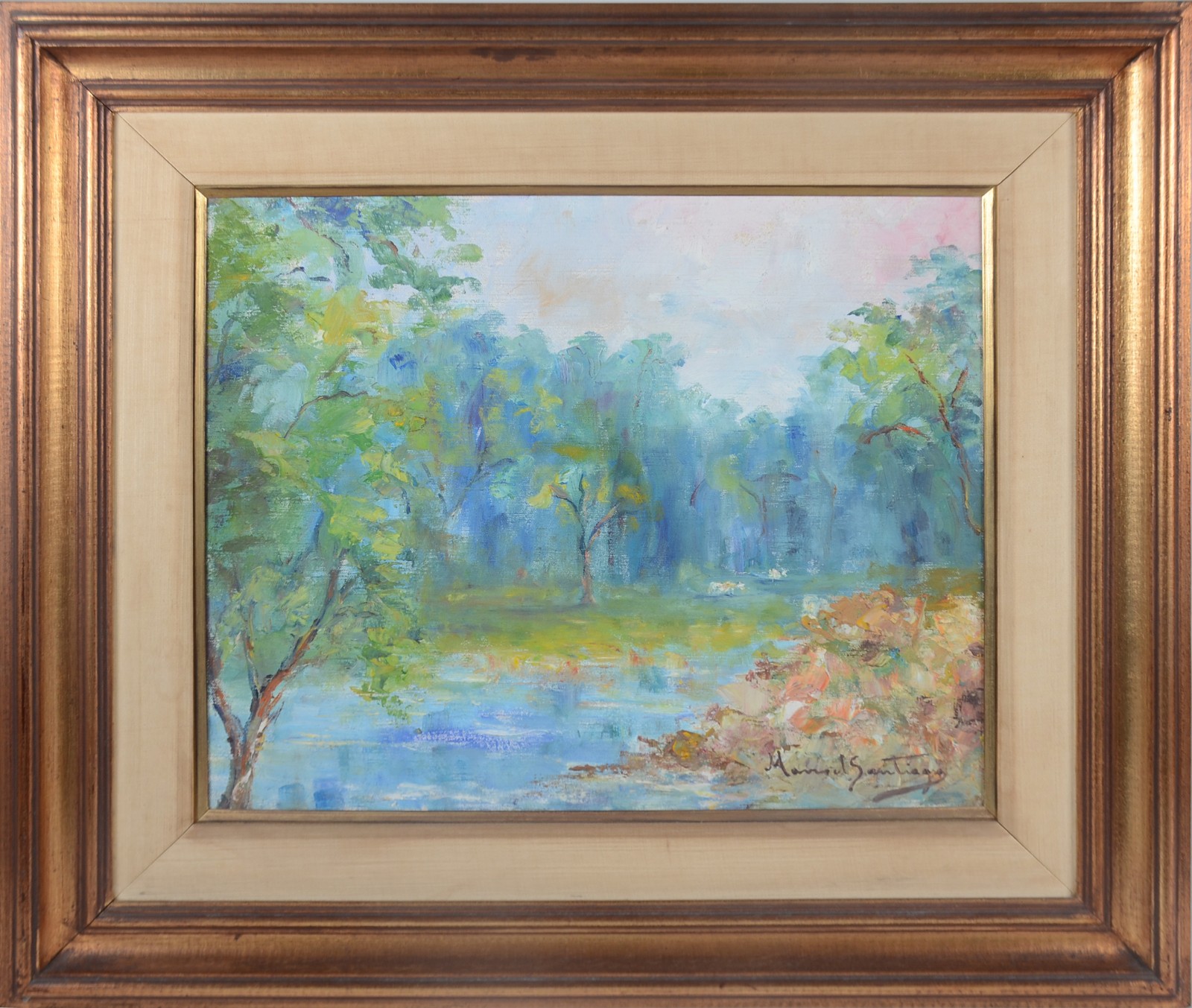 Manoel Santiago (1897-1987), Paisagem com árvores - foto 2 de 5