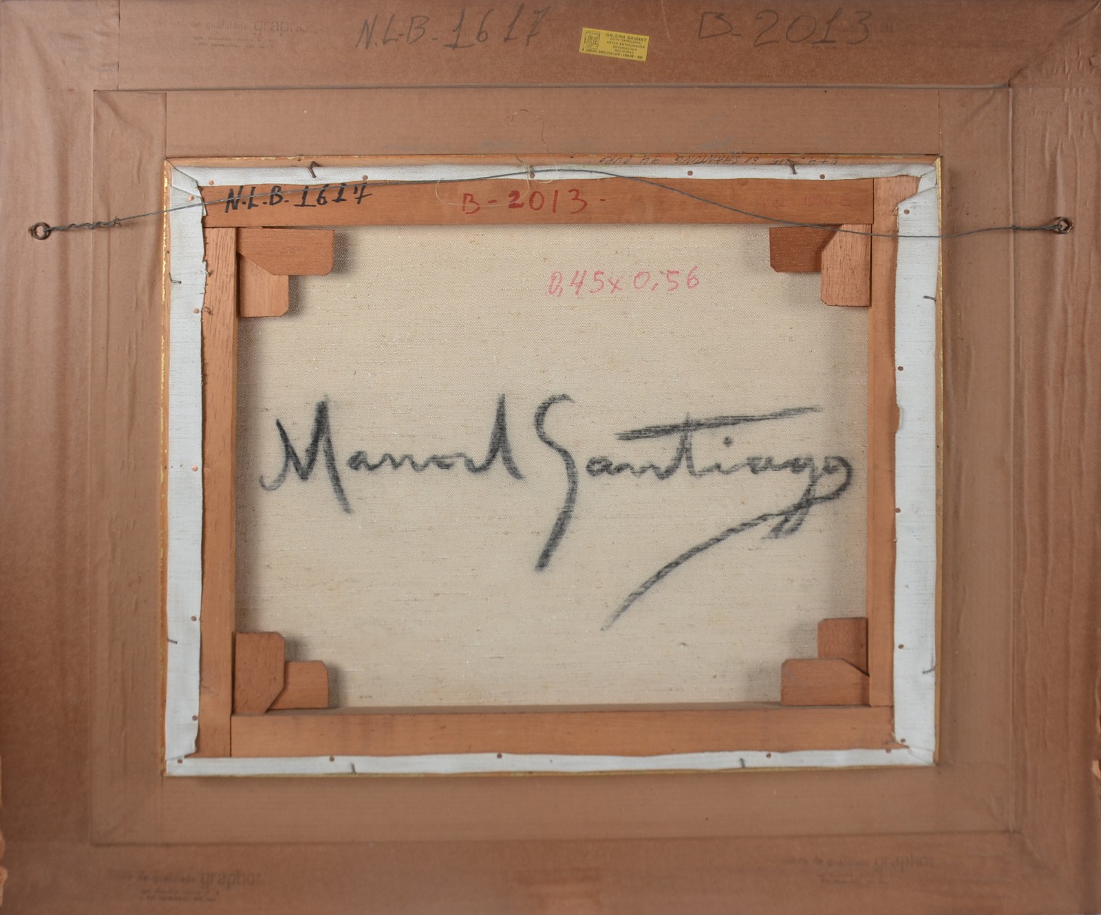 Manoel Santiago (1897-1987), Paisagem com árvores - foto 4 de 5