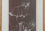 Aldemir Martins (1922-2006), Gato - Serigrafia P.A. Datado 1975.