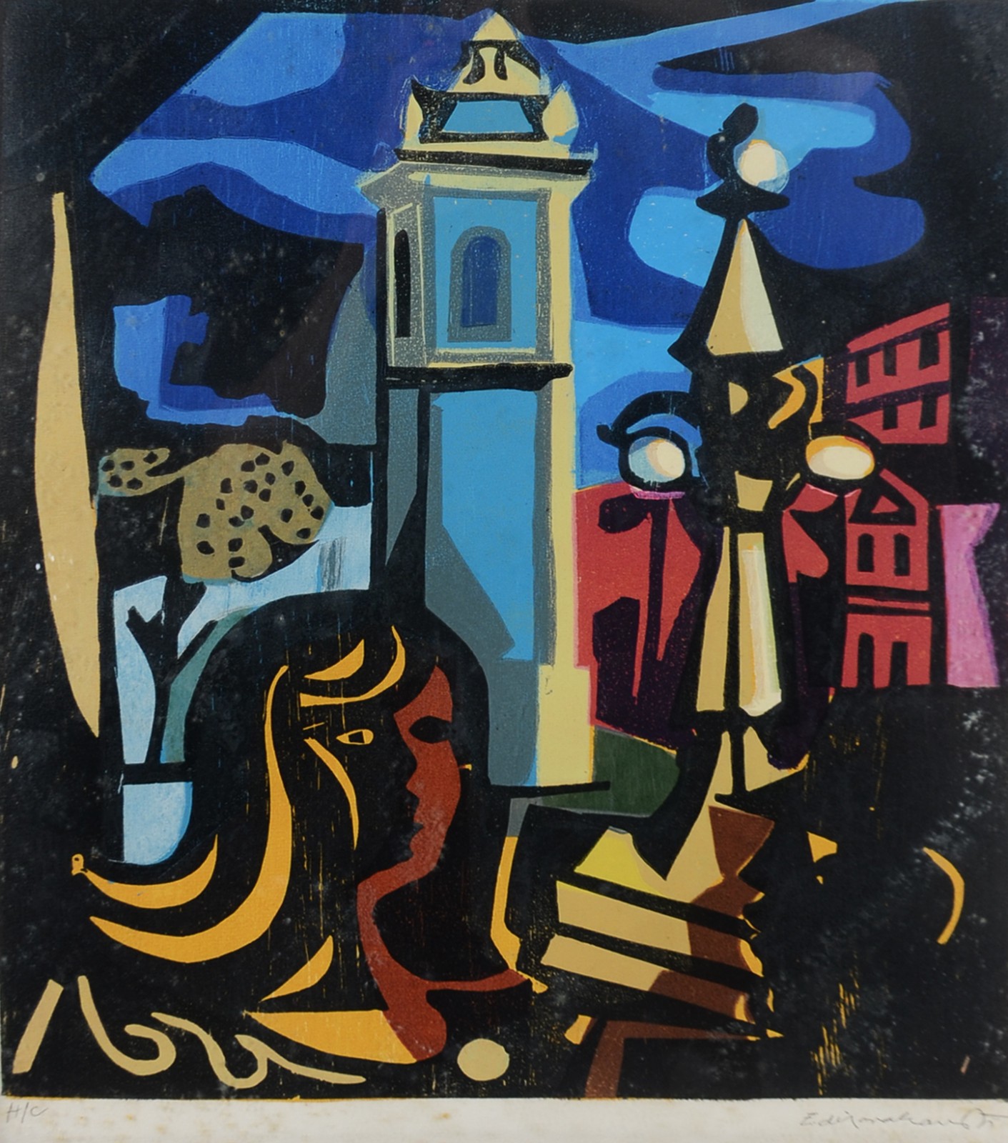Di Cavalcanti (1897-1976), Mulata e igreja ao fundo - foto 1 de 6