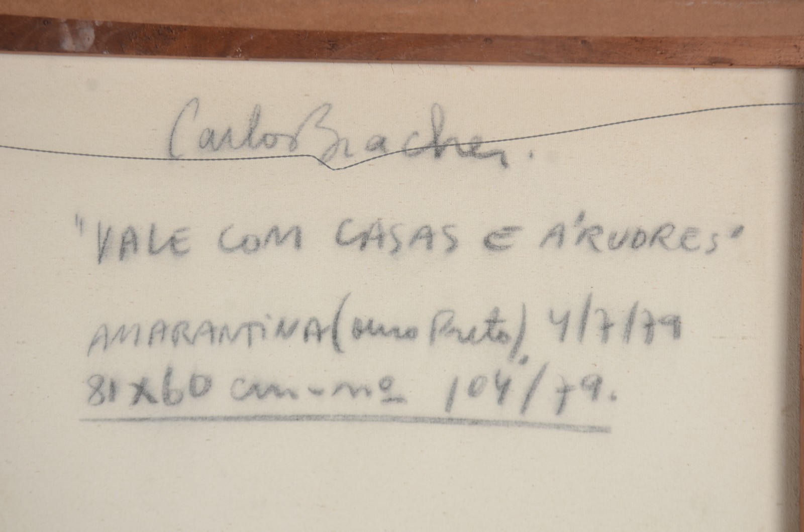 Carlos Bracher (1940), Vale com casas e árvores - foto 5 de 5
