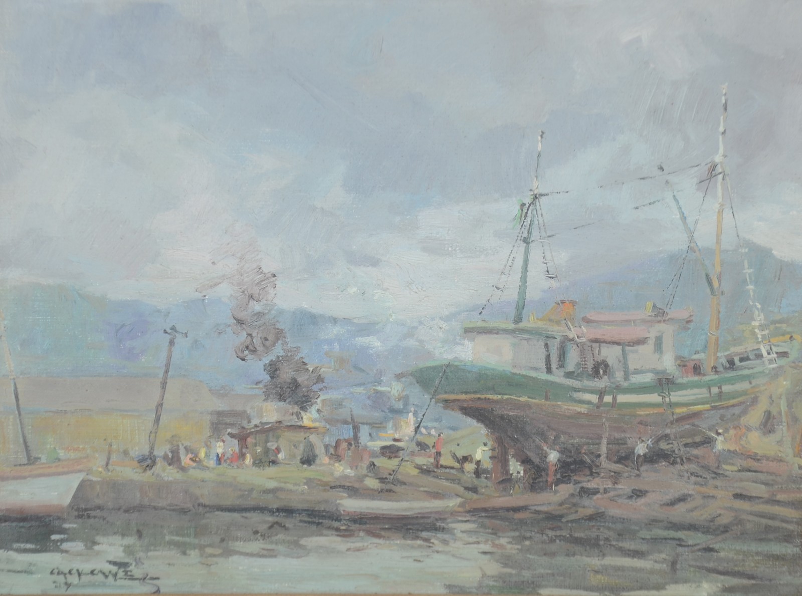 Estaleiro com barcos - foto 1 de 6