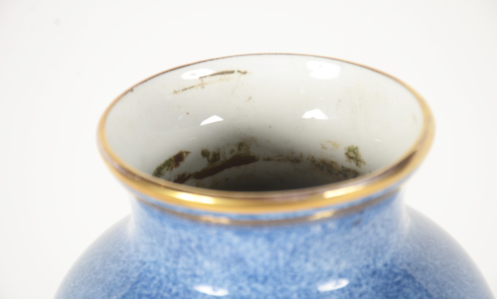 Vaso de porcelana inglesa decorada com ave do paraíso em policromia... - foto 5 de 8
