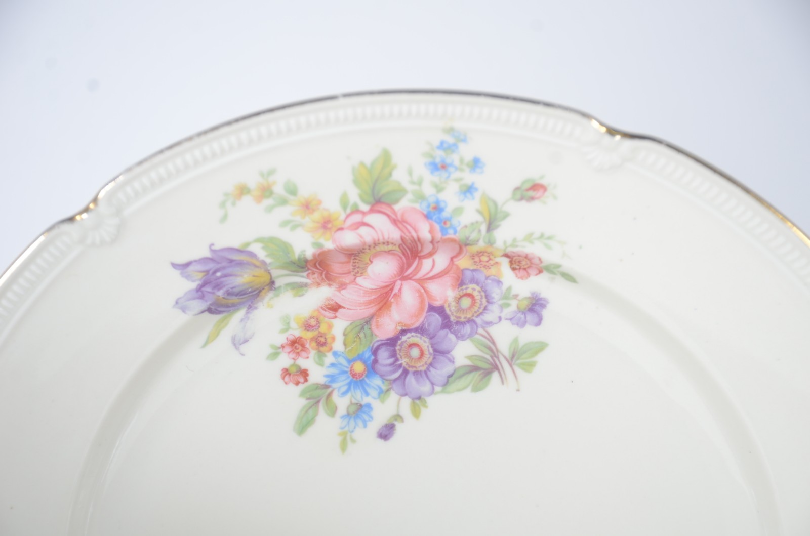 Aparelho de jantar de porcelana alemã da Bavaria, decoração floral em... - foto 5 de 9