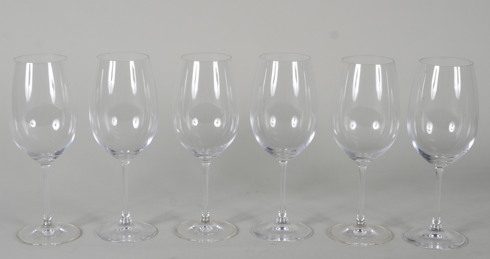 Seis taças de cristal para vinho tinto. - foto 1 de 5