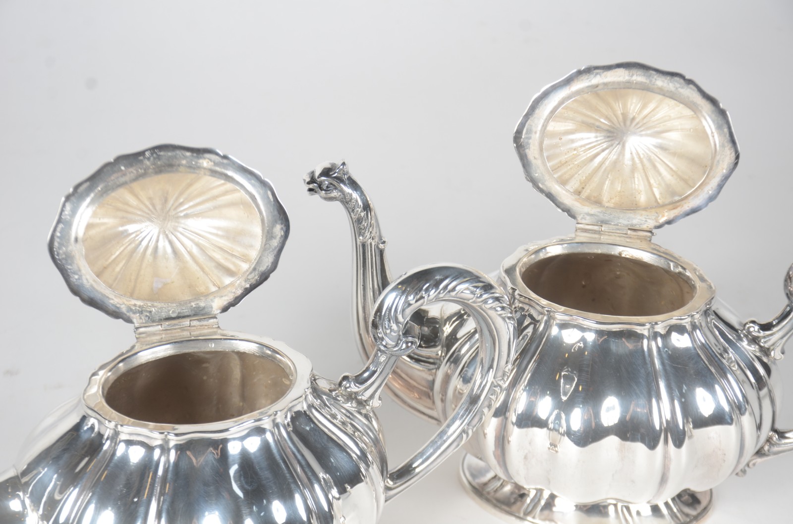 Baixela para chá e café de prata Sterling 925 mls, composto de: 2... - foto 5 de 11