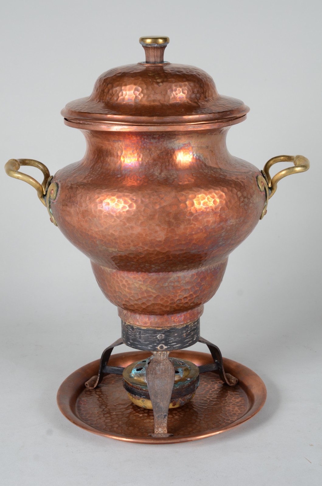Samovar de cobre martelado com presentoir. - foto 3 de 7