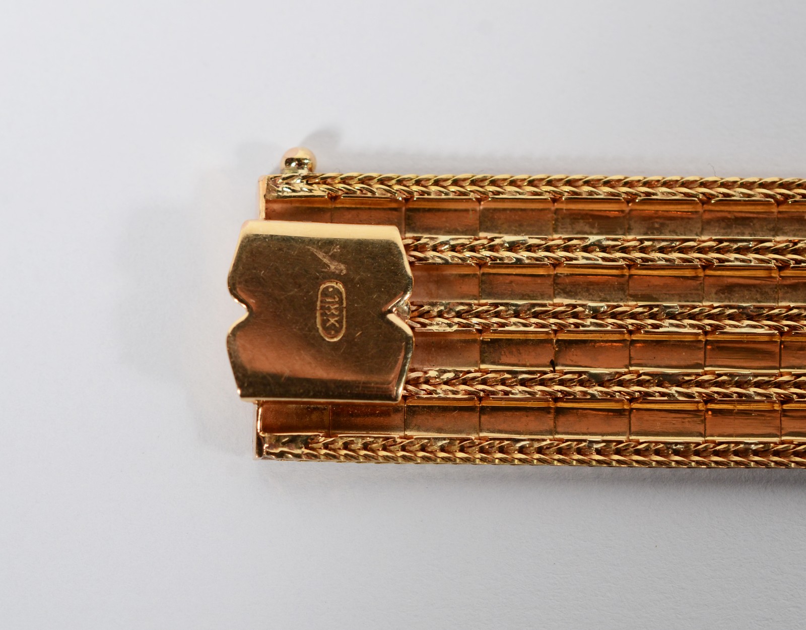 Pulseira em ouro 18 k., contraste 750 com 4 filas. (Por motivos de... - foto 8 de 8