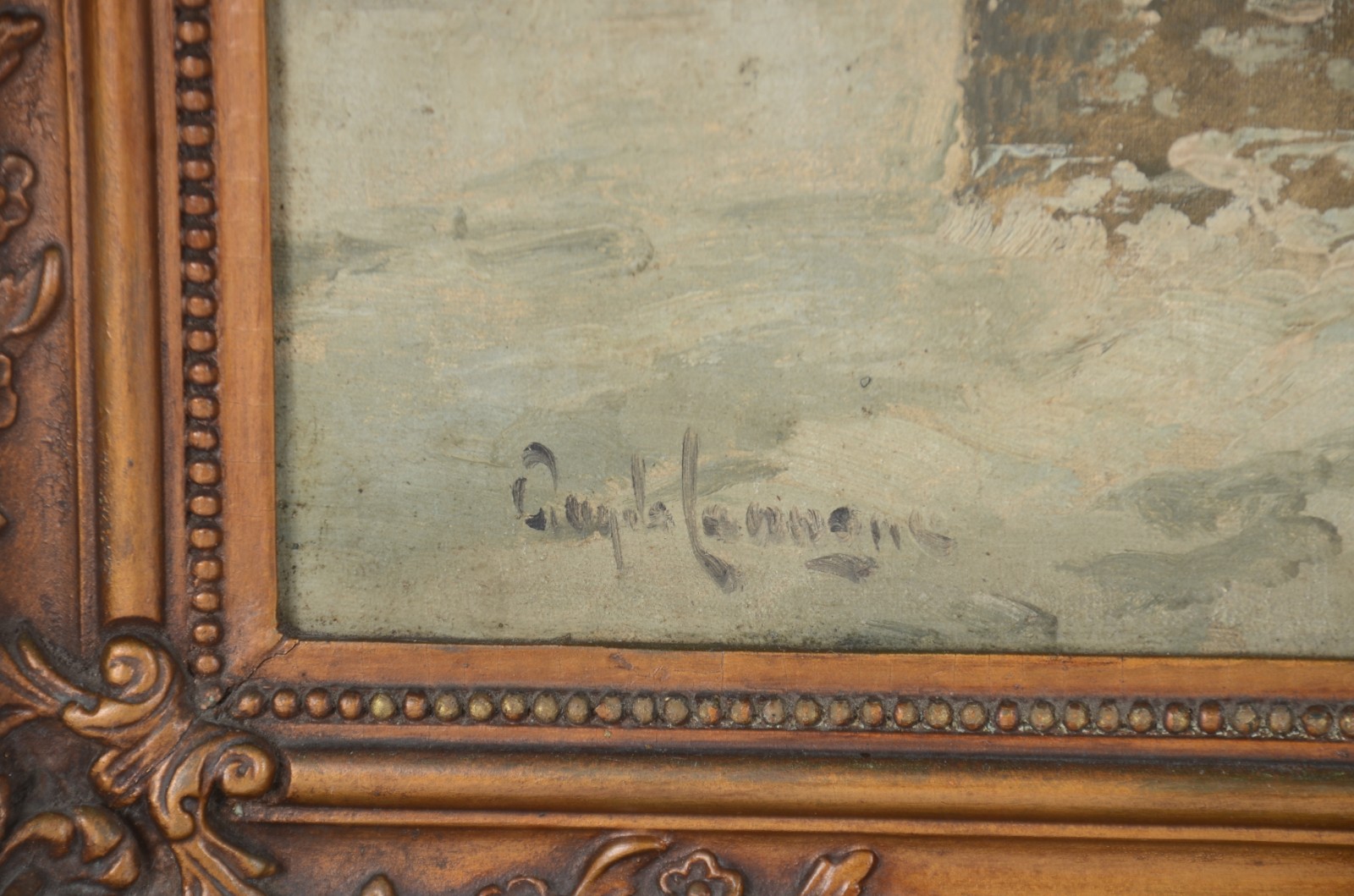 Angelo Cannone (1899-1992), Paisagem no inverno - foto 3 de 5