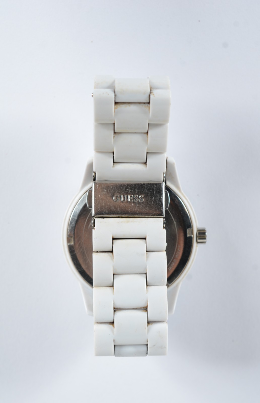 Relógio branco feminino, á quartz. Máquina parada. - foto 4 de 11
