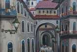 Sylvio Pinto (1918-1997), Sevilha - Óleo sobre tela.
