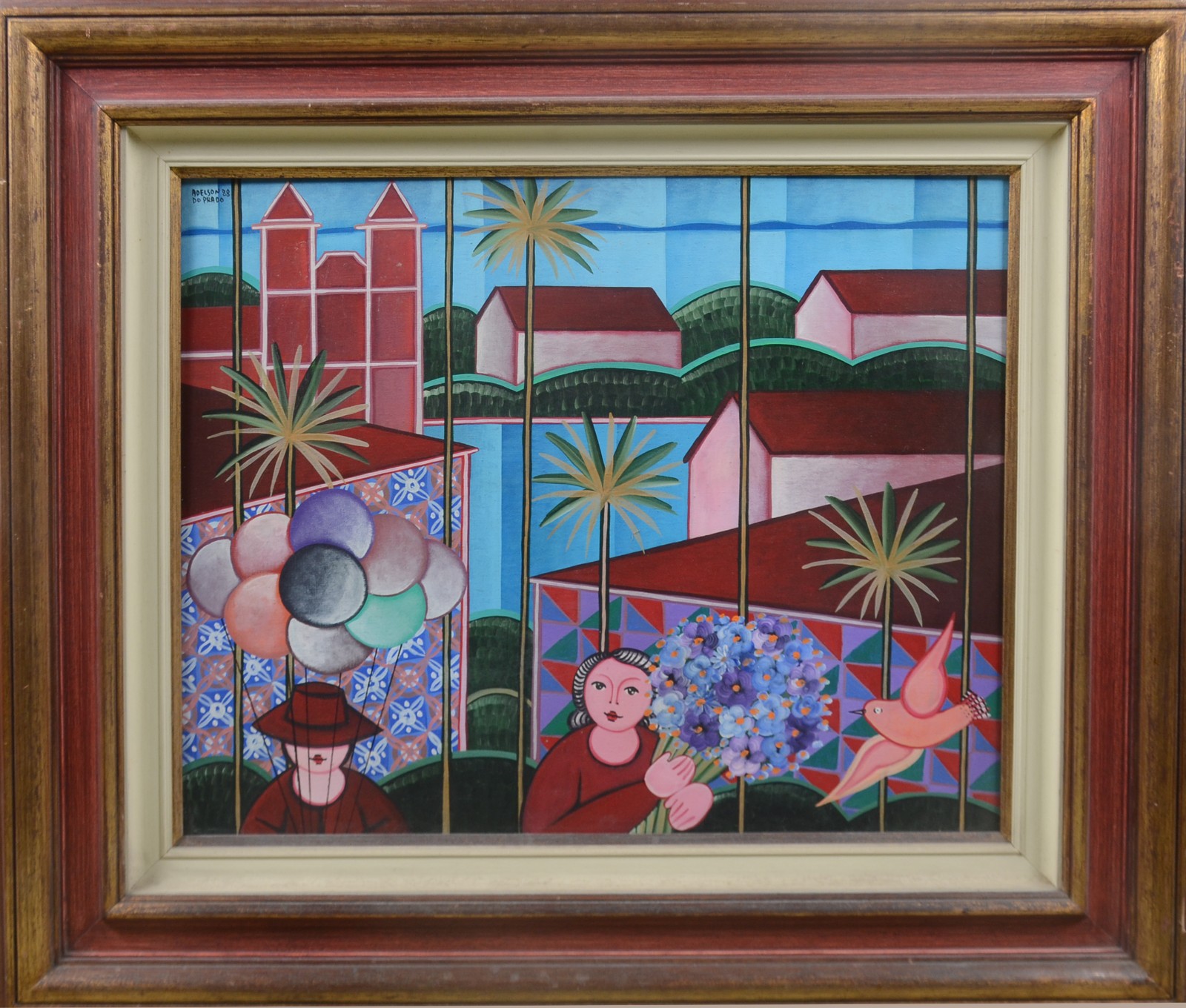 Adelson do Prado (1944-2013), Figuras com balões e flores - foto 2 de 4