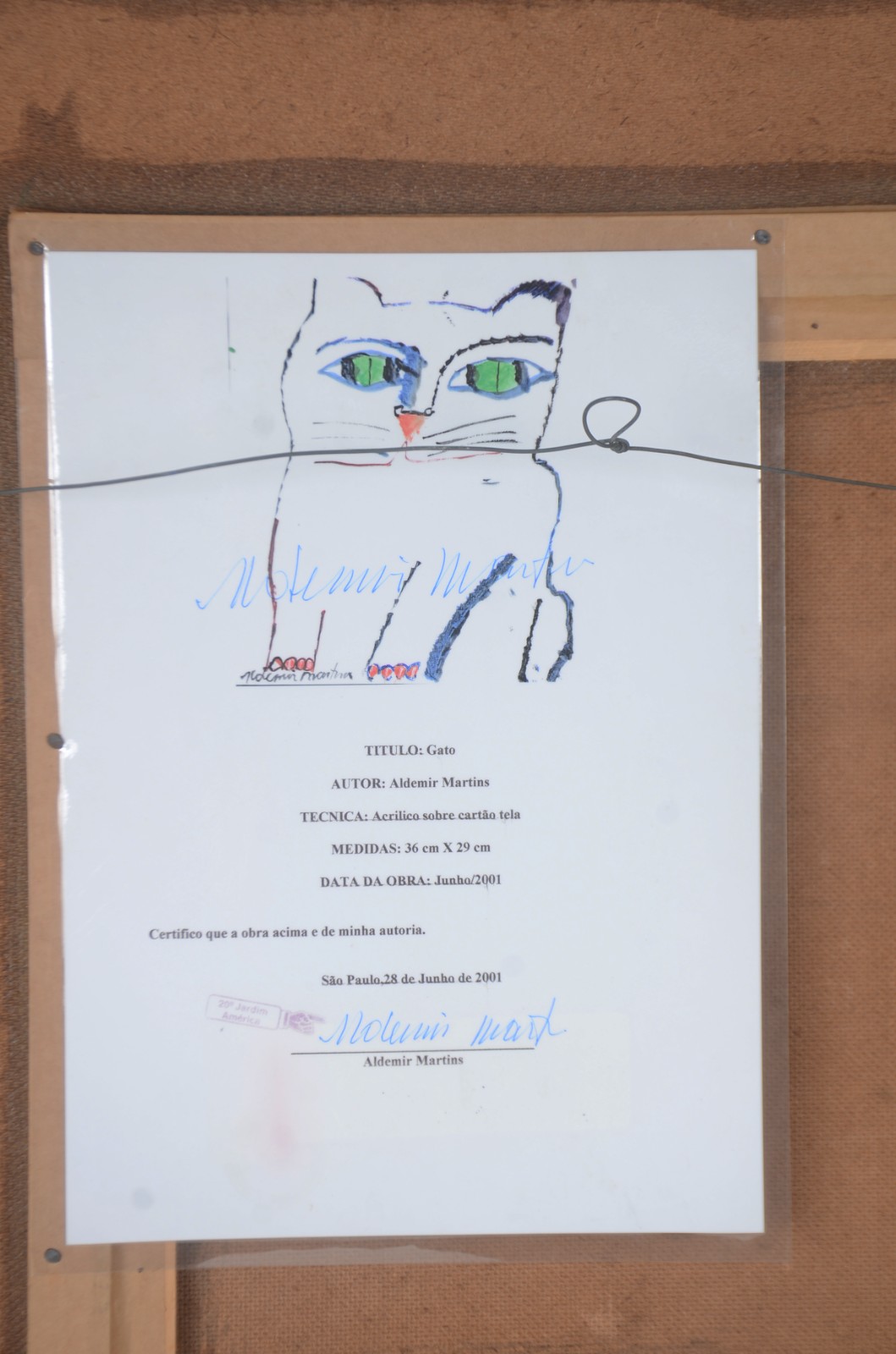 Aldemir Martins (1922-2006), Gato - foto 5 de 5