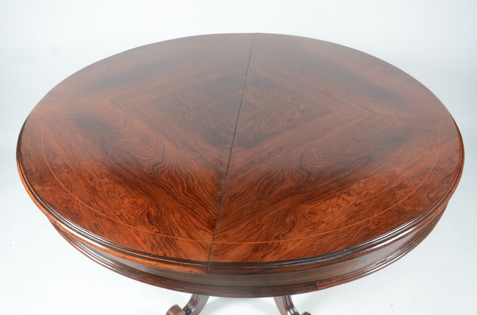 Mesa de jantar feitio redonda de madeira nobre, tabua extensora... - foto 7 de 11
