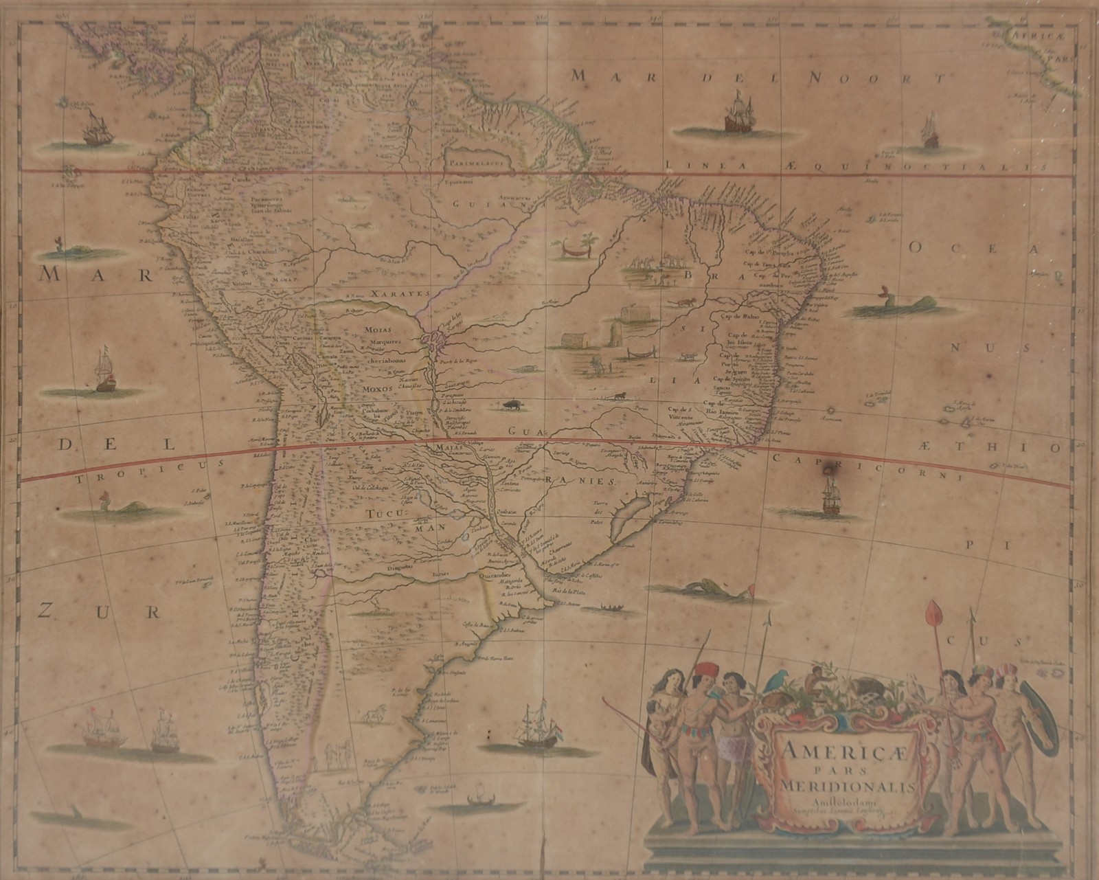 Mapa antigo "America Meridionalis". - foto 1 de 6
