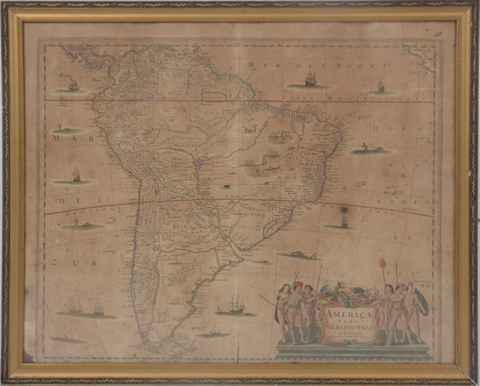 Mapa antigo "America Meridionalis". - foto 2 de 6