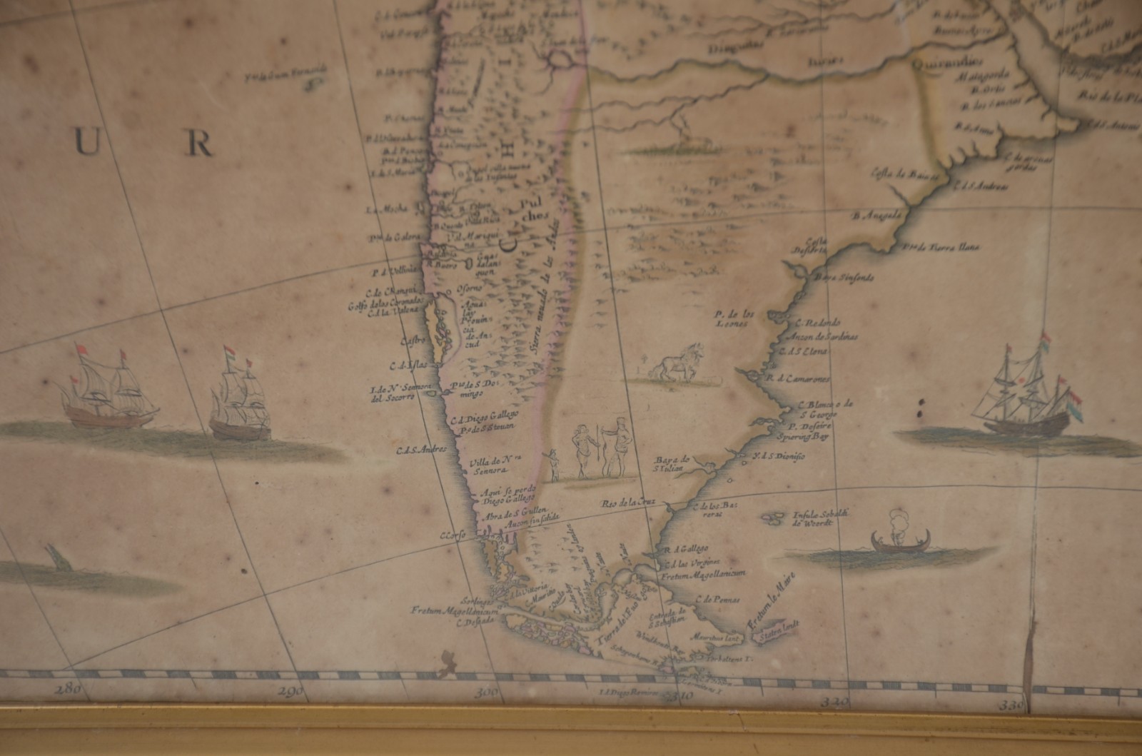 Mapa antigo "America Meridionalis". - foto 3 de 6
