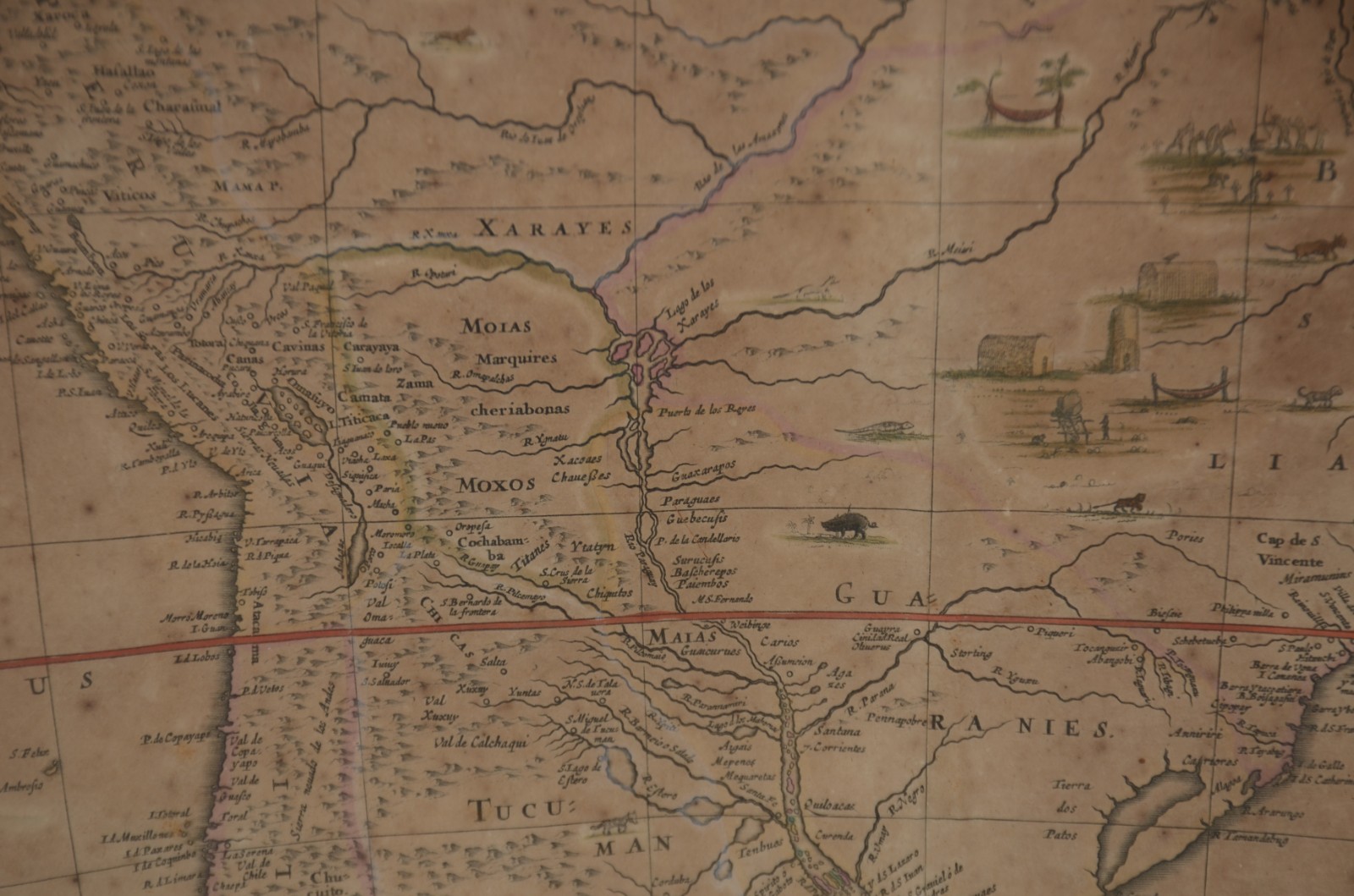 Mapa antigo "America Meridionalis". - foto 4 de 6