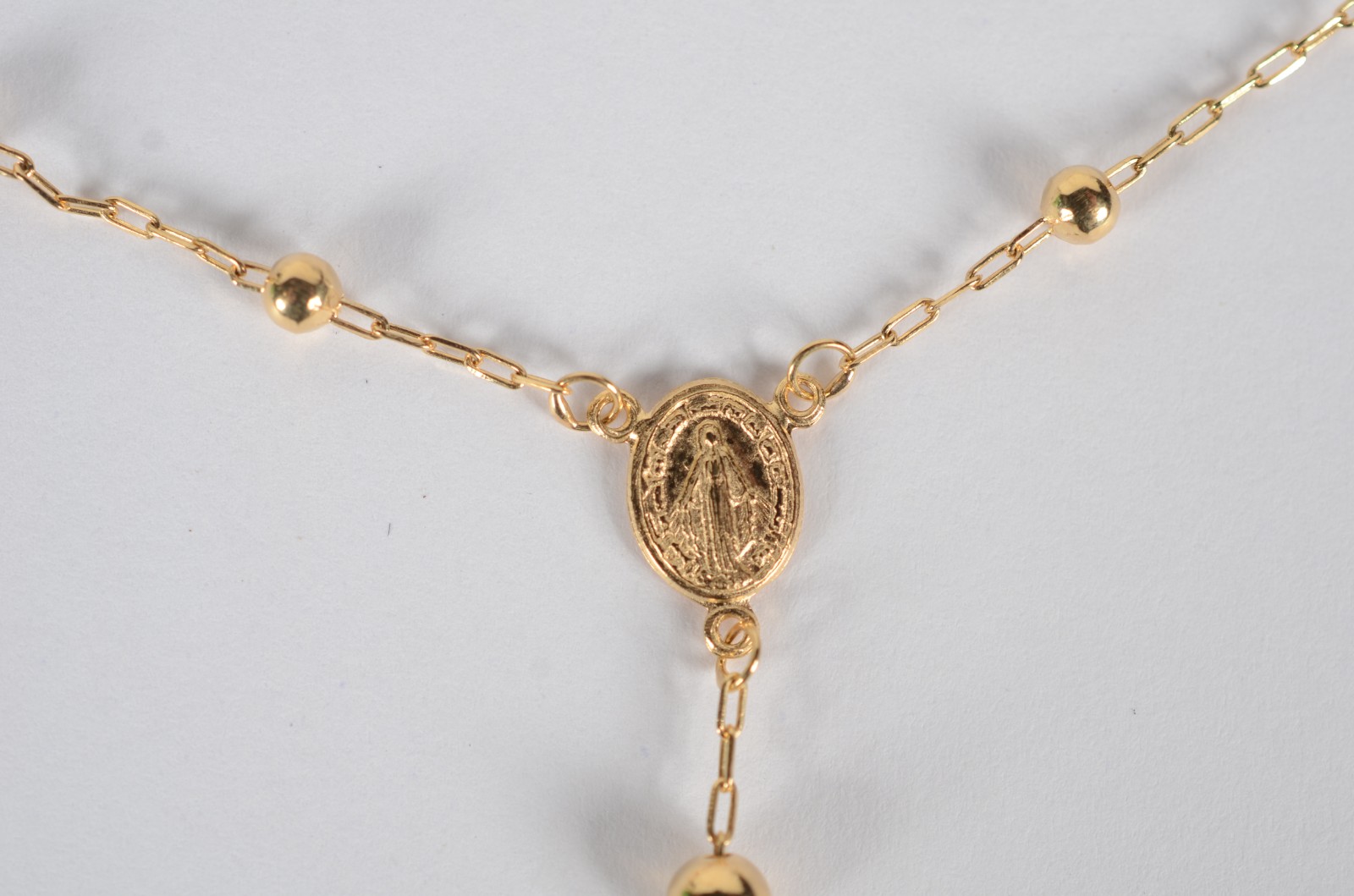 Colar feitio terço de ouro 18 k. (Por motivos de segurança a peça não... - foto 10 de 10