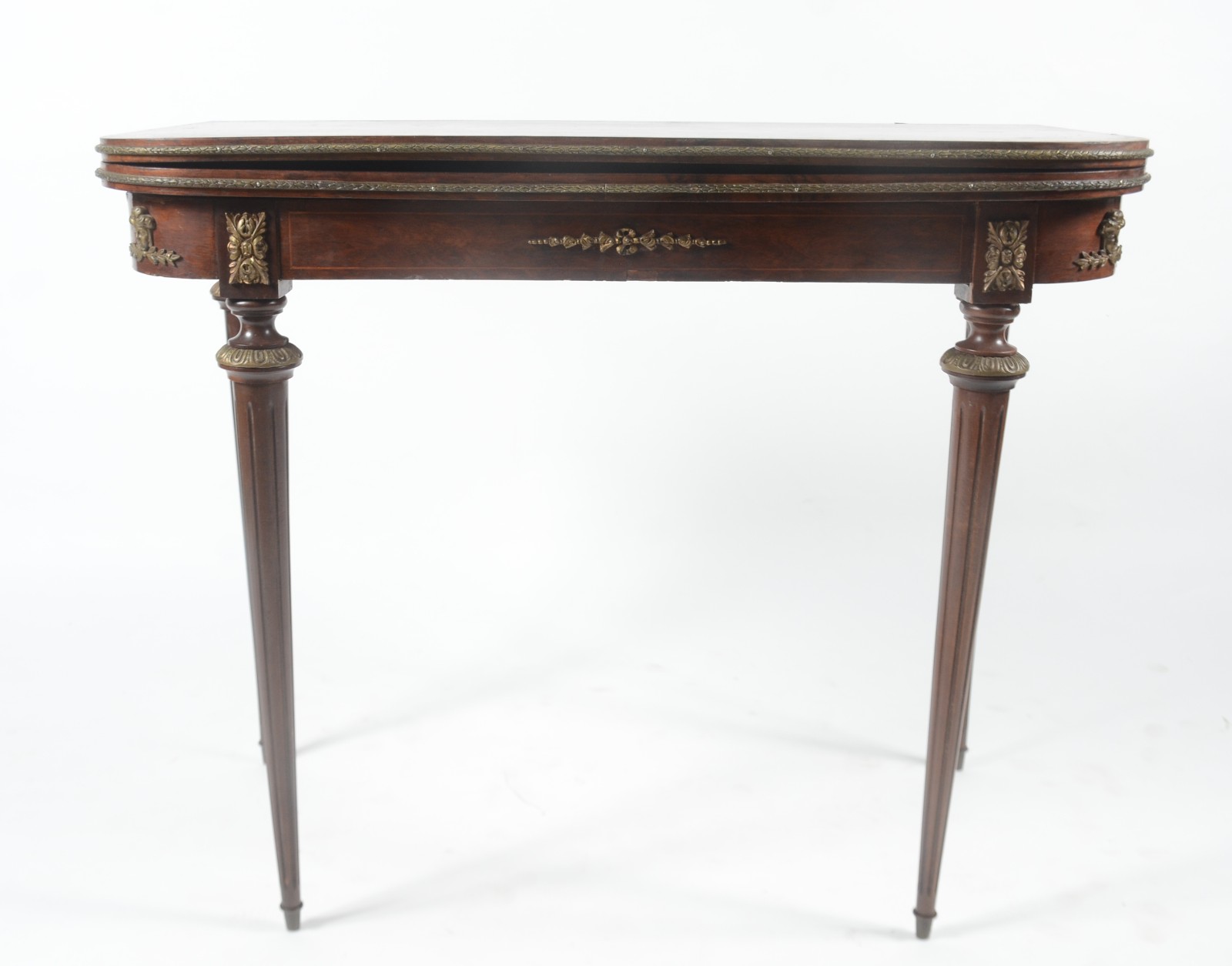 Aparador/Mesa de jogo de madeira nobre, estilo francês, tampo... - foto 2 de 11