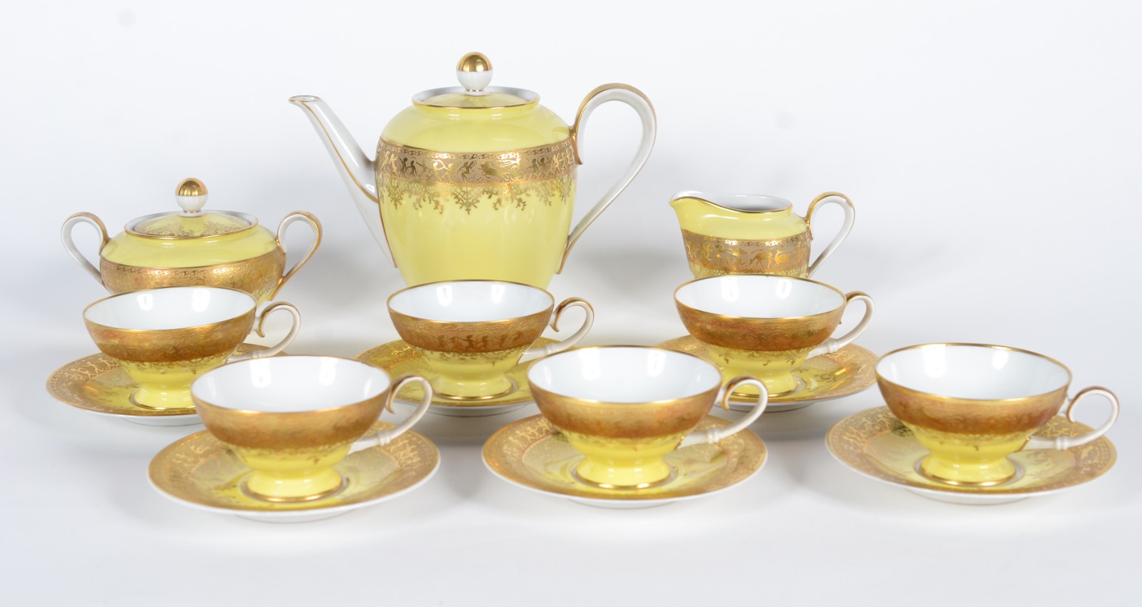 Serviço para café de porcelana alemã da Bavaria, Mayer Wiesau... - foto 1 de 8