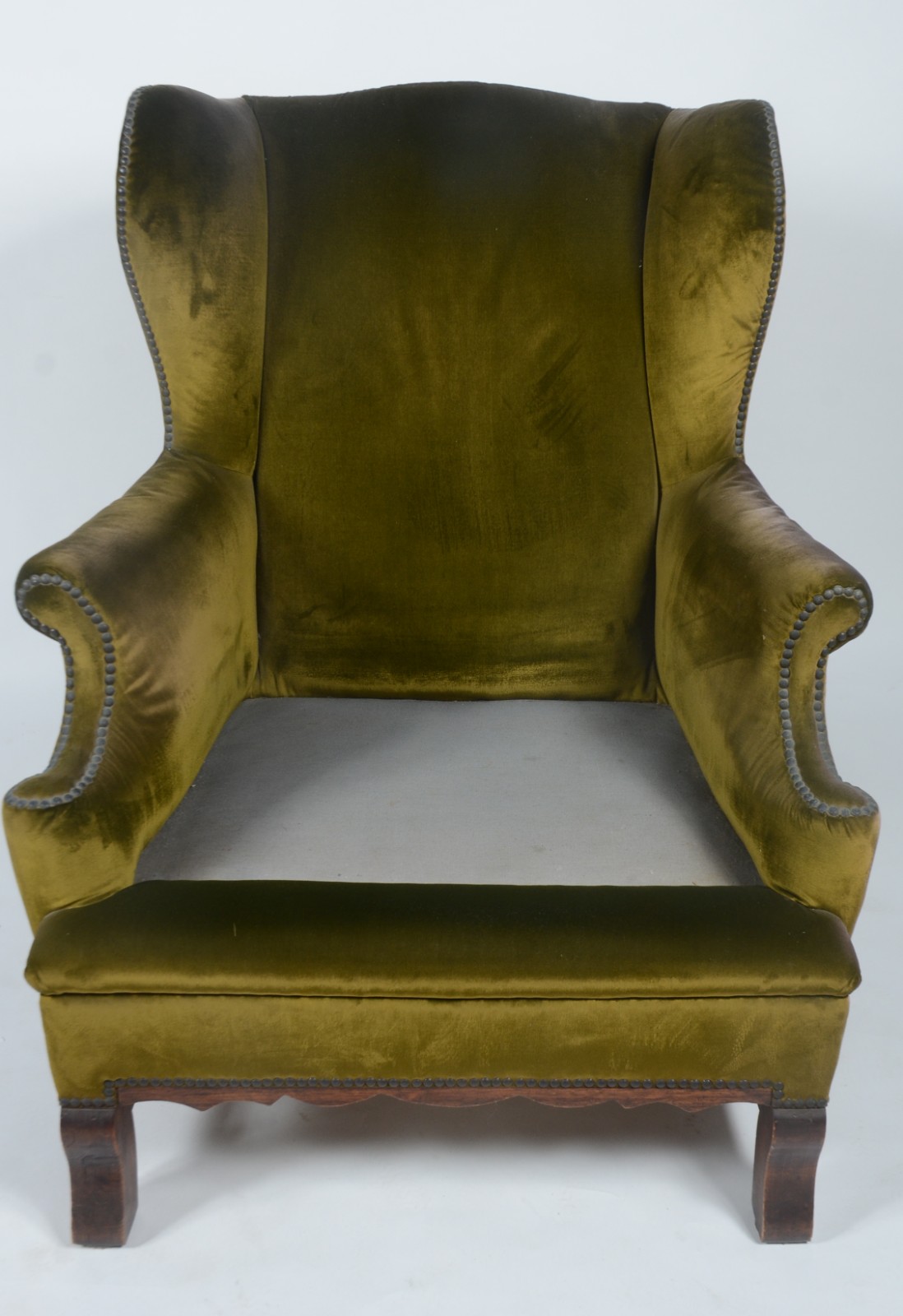 Bergere com estrutura de madeira nobre, estofada e forrada em tecido... - foto 5 de 9