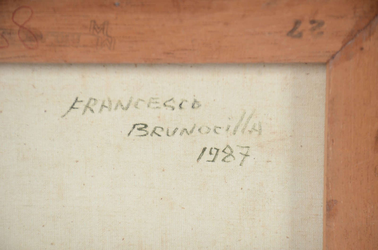 Francesco Brunocilla (1948), Paisagem com Casario e Figuras - foto 5 de 5