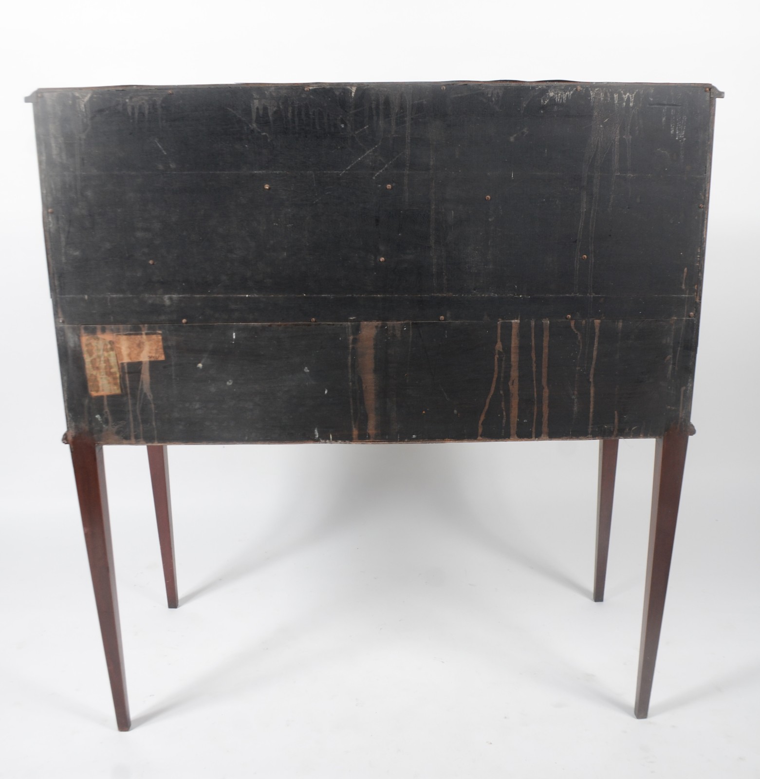 Escrivaninha de madeira nobre, tampo articulado, 2 gavetinhas com... - foto 9 de 11