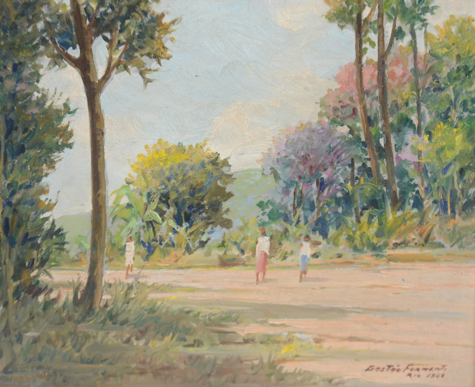 Gastão Formenti (1894-1974), Paisagem com Figuras - foto 1 de 4