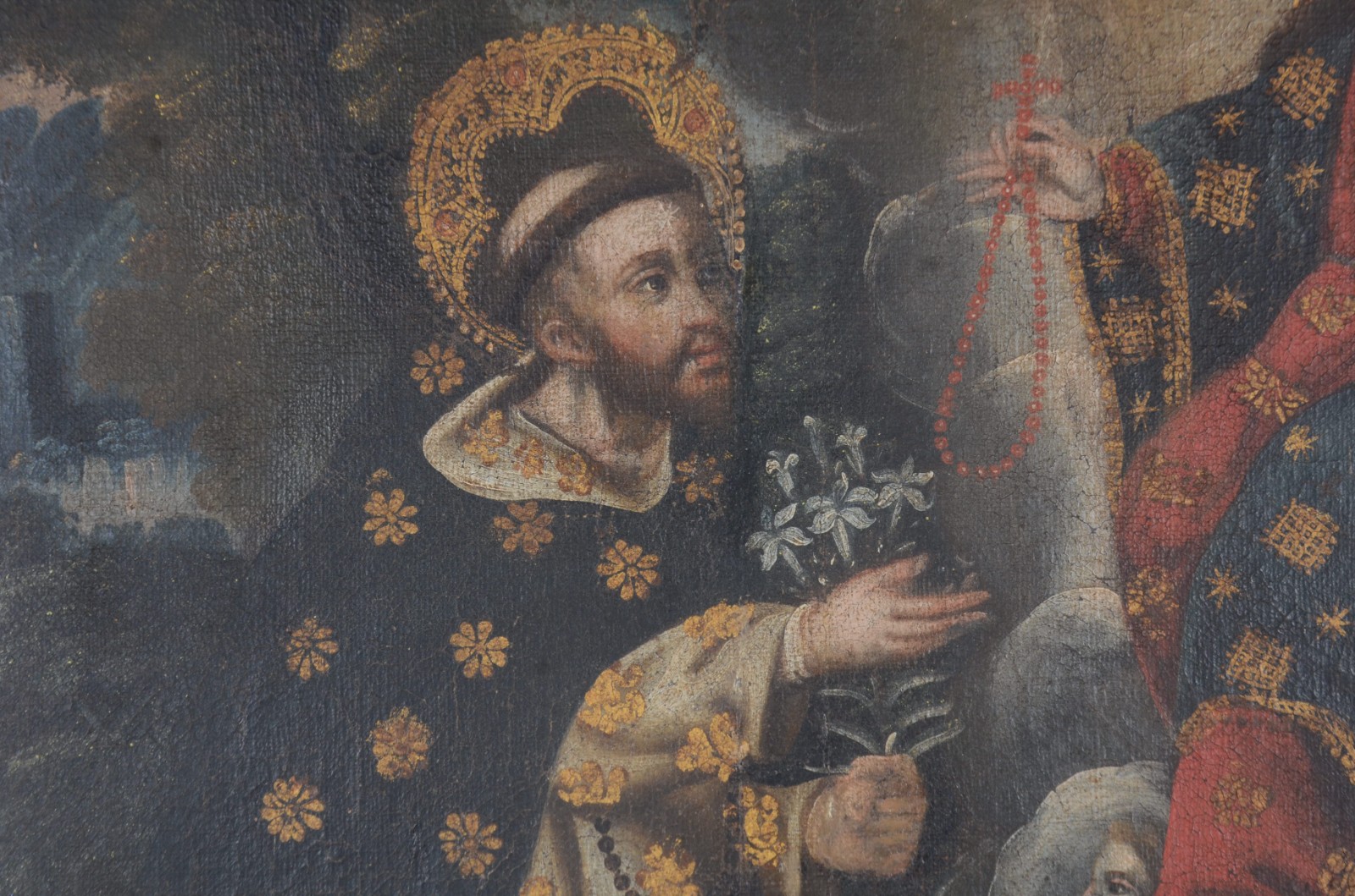 Escola Cusquenha (1538), Santo Antonio com Nossa Senhora - foto 4 de 11