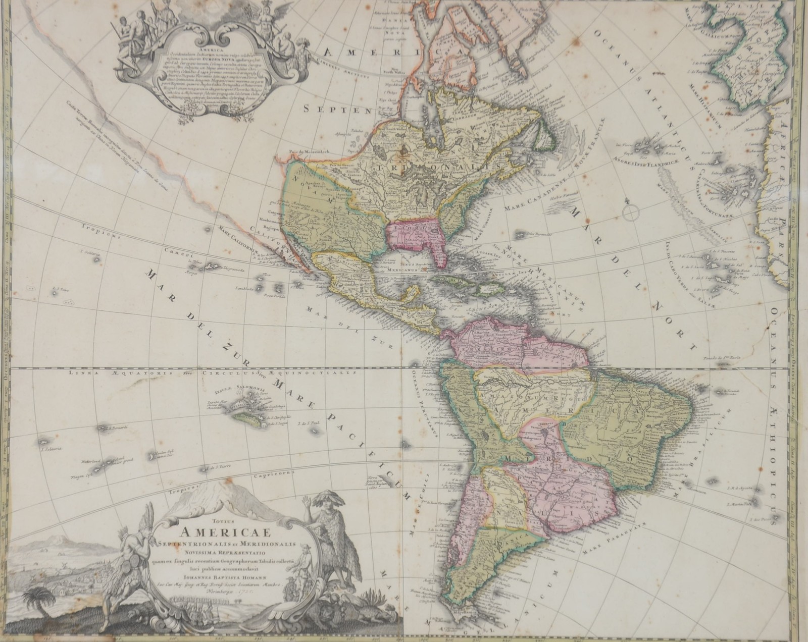Mapa antigo "America Meridionalis". - foto 1 de 8