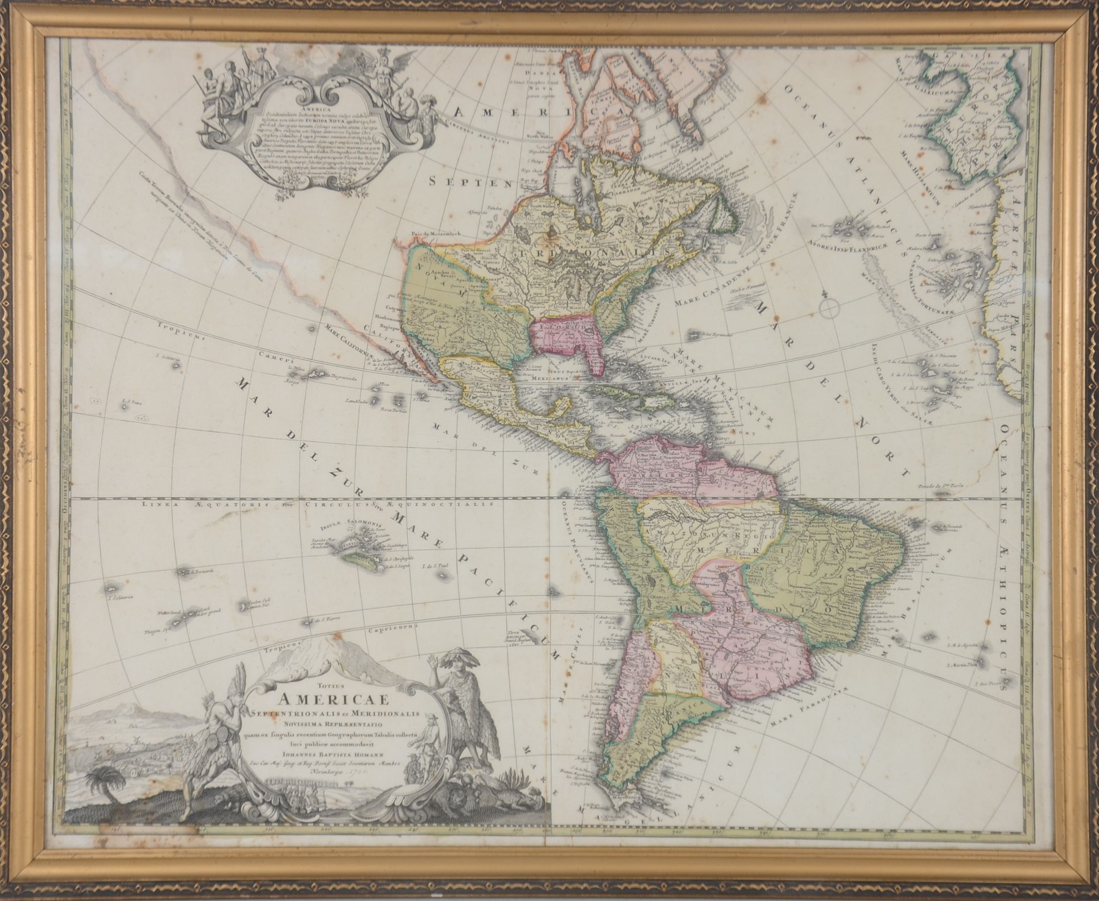 Mapa antigo "America Meridionalis". - foto 2 de 8
