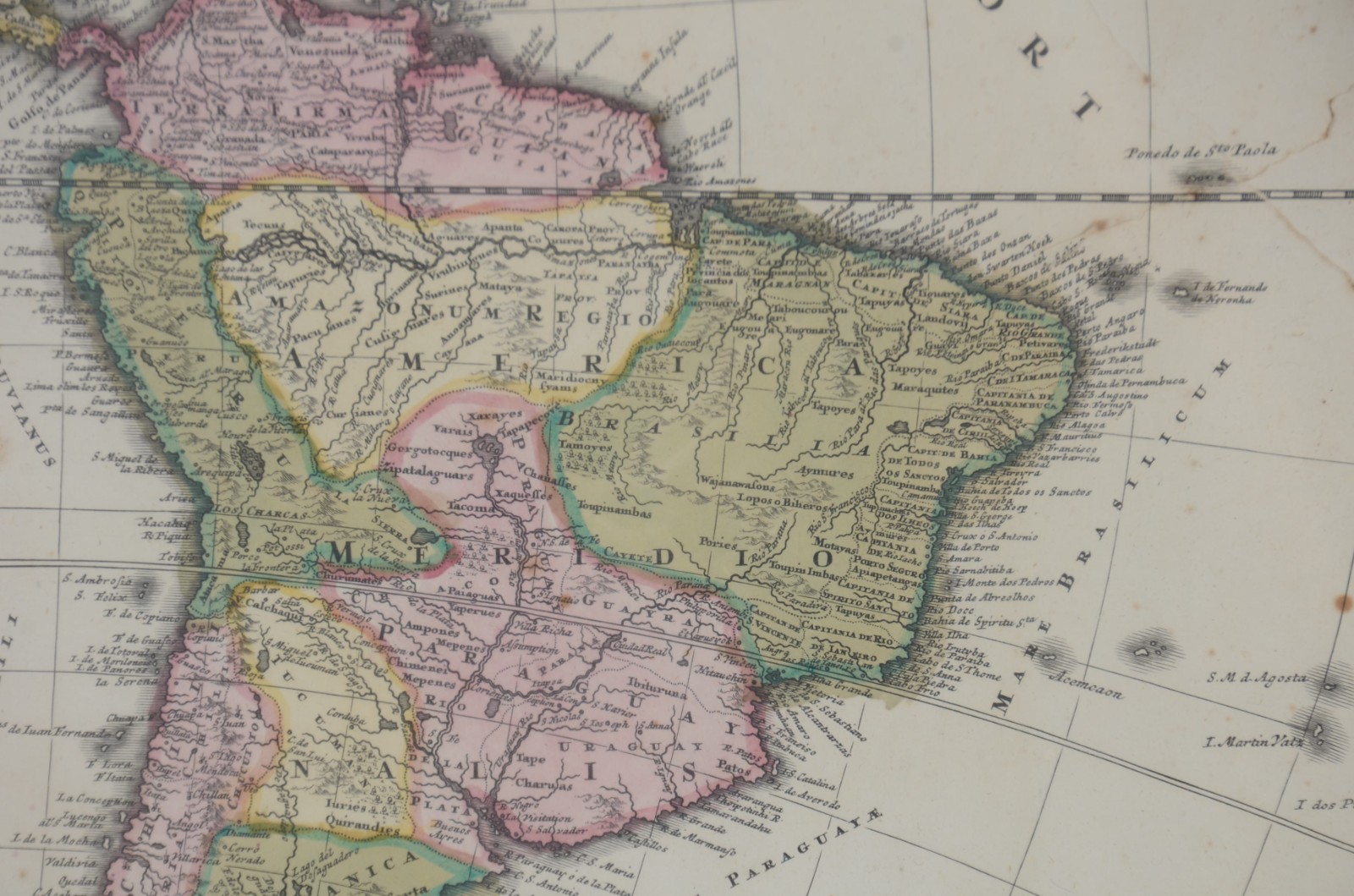 Mapa antigo "America Meridionalis". - foto 4 de 8