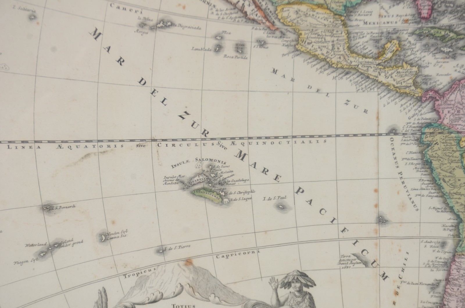 Mapa antigo "America Meridionalis". - foto 5 de 8