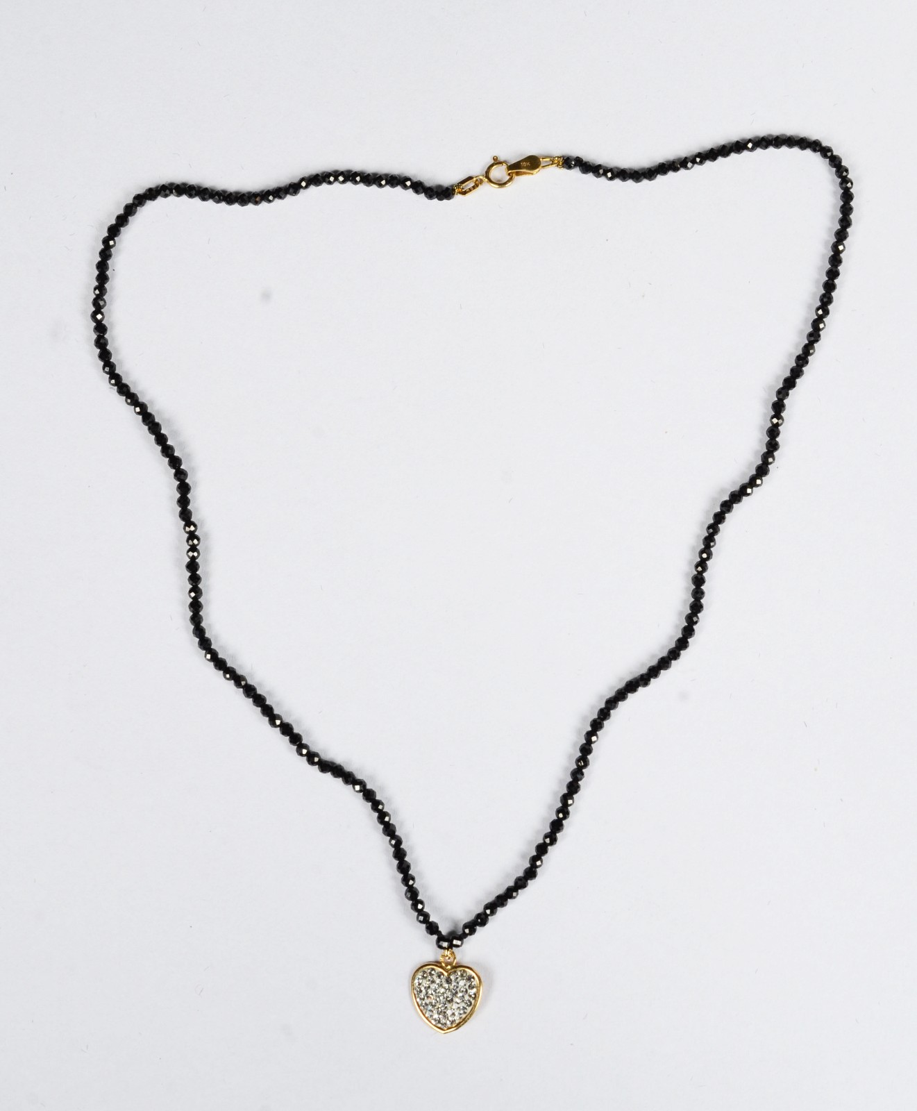 Colar de ouro com pingente, contraste 750mm, fio onix Espinélio com... - foto 2 de 7