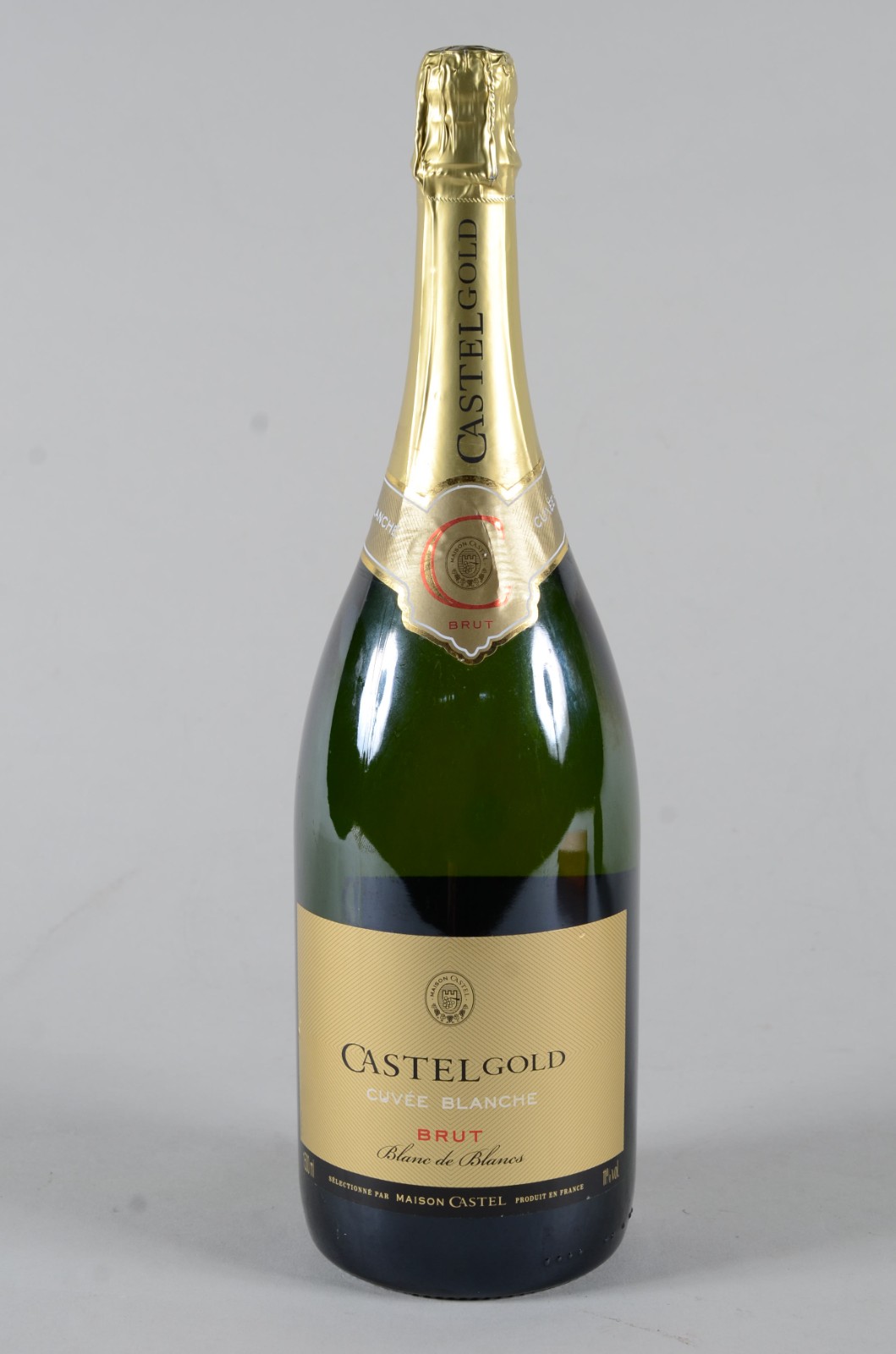Garrafa de espumante frances "Castel Gold", brut, cuvée blanche... - foto 1 de 7