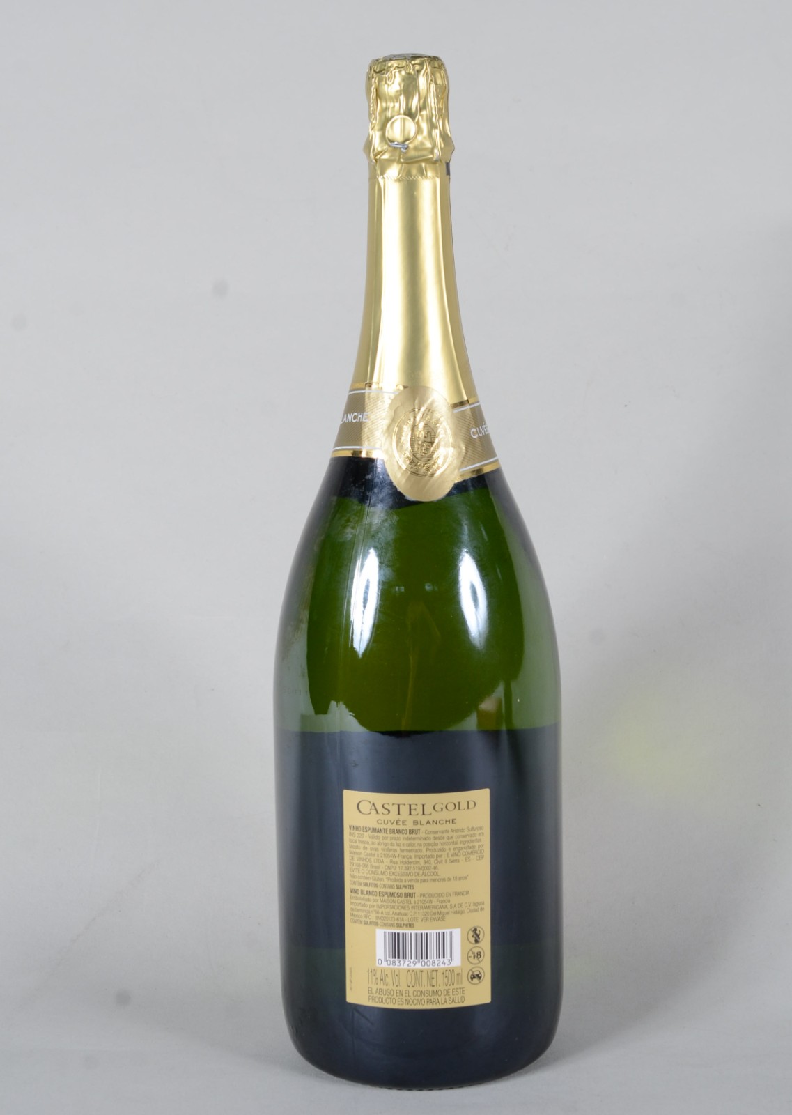 Garrafa de espumante frances "Castel Gold", brut, cuvée blanche... - foto 4 de 7