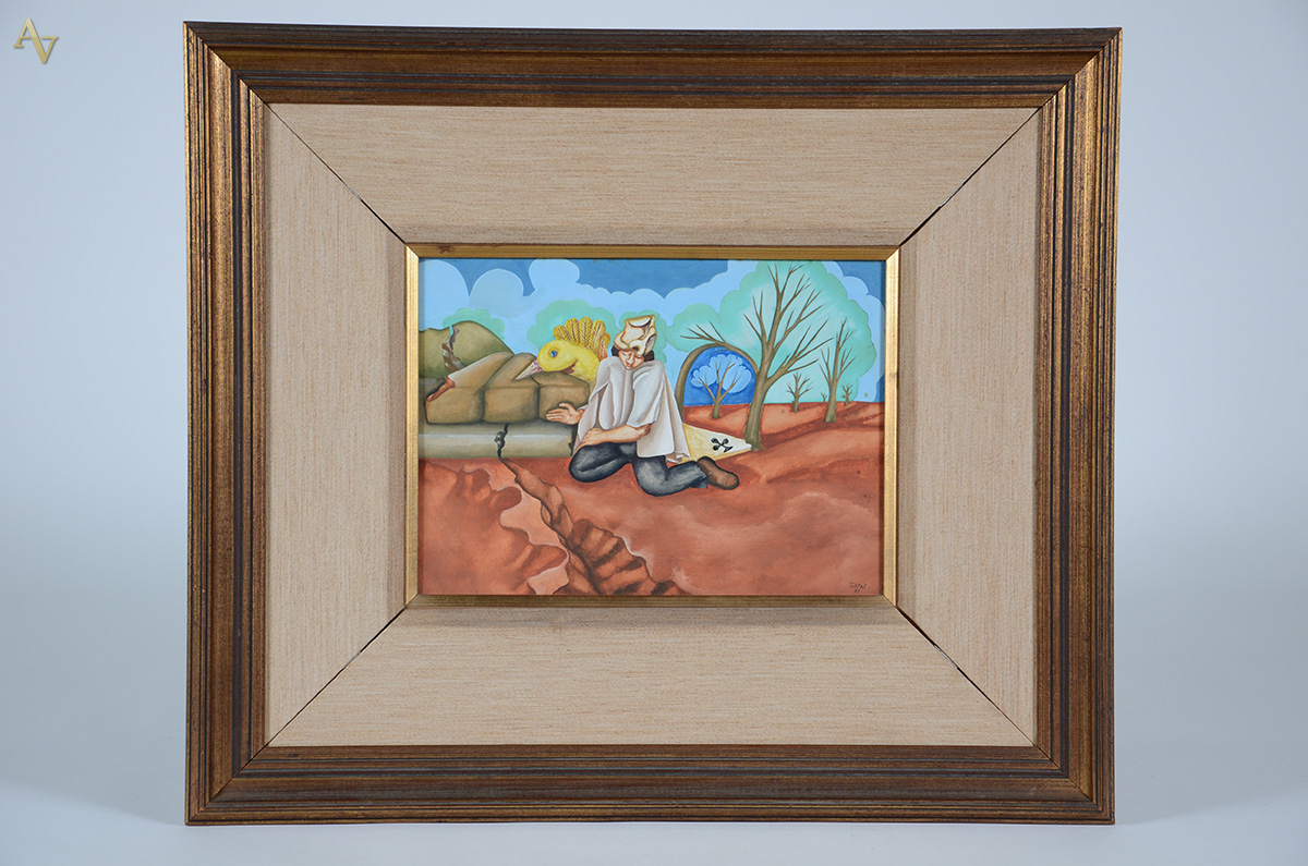 TOBIAS MARCIER (1948 - 1982) - Surrealismo - aquarela - 46 x 55 - foto 1 de 3
