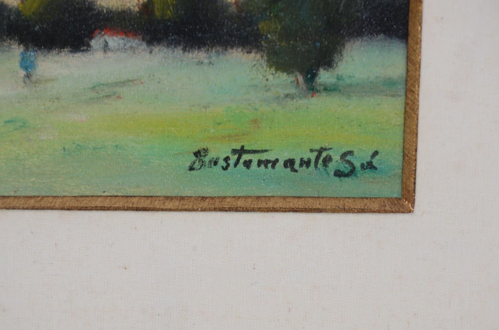 Bustamante Sá (1907-1988), Paisagem com Figura, Petrópolis. RJ. - foto 3 de 5