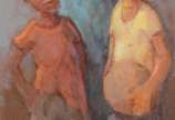 MENASE WAIDERGORN(1927), Meninos com Bola - Óleo sobre tela.