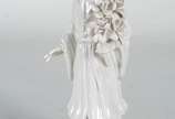 Estatueta de porcelana oriental blanc de Chine ... - Estatueta de porcelana oriental blanc de Chine representando Guan Yin.