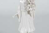 Estatueta de porcelana oriental blanc de Chine ... - Estatueta de porcelana oriental blanc de Chine representando Guan Yin.