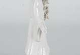 Estatueta de porcelana oriental blanc de Chine ... - Estatueta de porcelana oriental blanc de Chine representando Guan Yin.