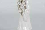 Estatueta de porcelana oriental blanc de Chine ... - Estatueta de porcelana oriental blanc de Chine representando Guan Yin.