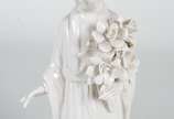 Estatueta de porcelana oriental blanc de Chine ... - Estatueta de porcelana oriental blanc de Chine representando Guan Yin.